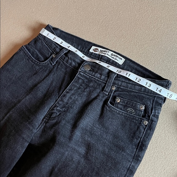 Harley-Davidson Women’s Straight Leg Black Jeans - 6 - Picture 8 of 13